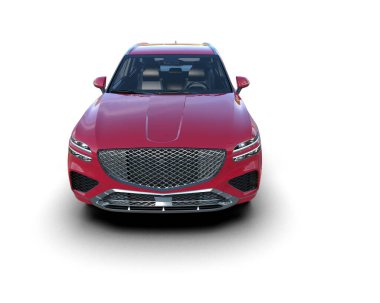 modern lüks araba beyaz arka planda izole edilmiş