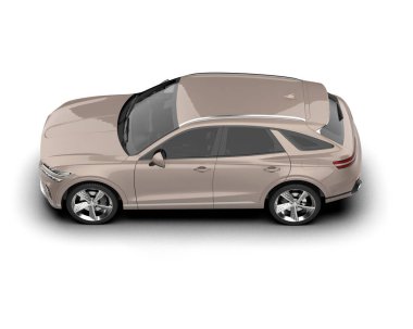 modern lüks araba beyaz arka planda izole edilmiş