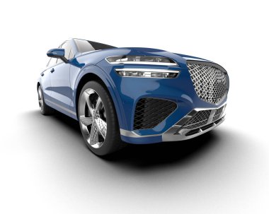 Gri arka planda modern lüks araba