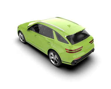 modern araba beyaz arka planda izole edilmiş