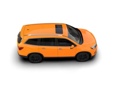 modern kompakt şehir arabası 3D görüntüleme