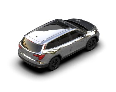 modern siyah SUV arabası