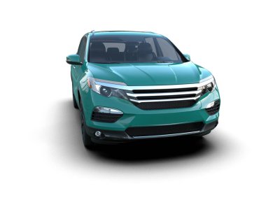 Beyaz arka planda modern lüks şehir arabası