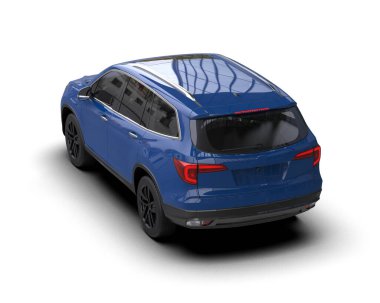 Beyaz arka planda siyah bir cip. 3 Boyutlu Hazırlama