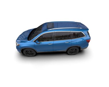 Beyaz arkaplandaki araba.