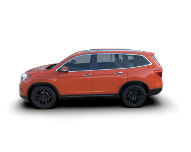 Beyaz arkaplandaki araba