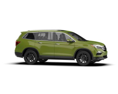 beyaz arkaplanda modern araba