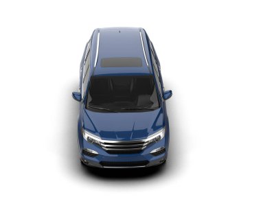 modern ticari araba kırpma yolu ile beyaz arkaplanda izole