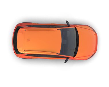 modern araba beyaz arkaplanda izole edildi