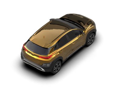 Beyaz arkaplandaki araba