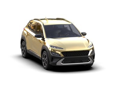 Beyaz arka planda gri ve beyaz yüzeyi olan modern bir aile.