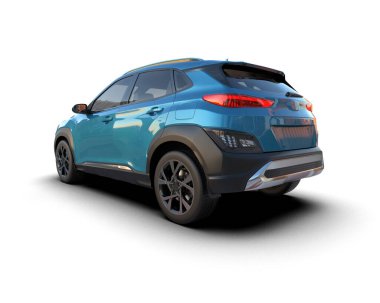 mavi modern spor araba - arka plan