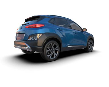 Modern SUv - modern şehir konsepti - 3 boyutlu resimleme