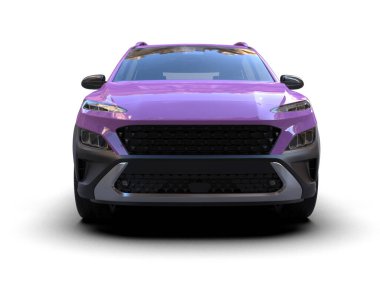 beyaz arka planda modern araba 3 boyutlu görüntüleme