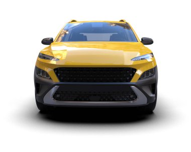 Beyaz arka planda bir araba. yüksek kalite.