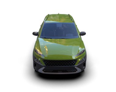 hafif bir yüzeyde modern bir araba.