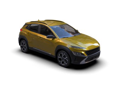 araba beyaz arkaplanda izole edildi