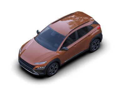 Kahverengi jipli. 3d oluşturma