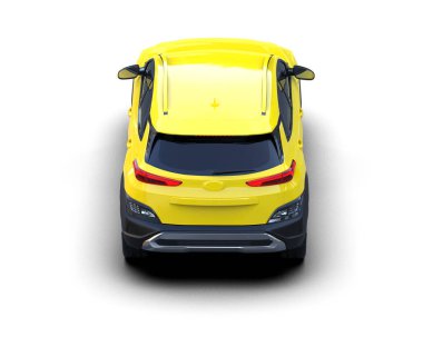 sarı modern araba - arka plan