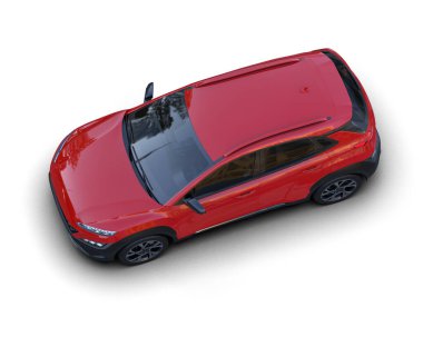 Modern bir arabanın 3 boyutlu görüntüsü.