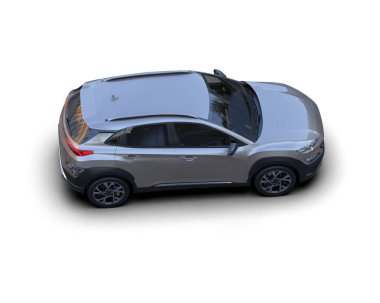 modern otomobil arka planda izole edildi