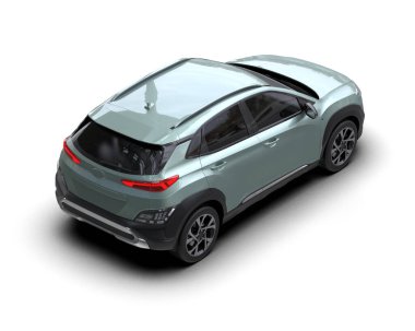 modern araba arka planda 3 boyutlu görüntüleme ile izole edildi - illüstrasyon