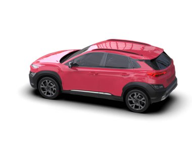 kırmızı modern SUV - 3D görüntüleme