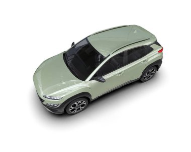 Boş beyaz kağıtlı bir araba.