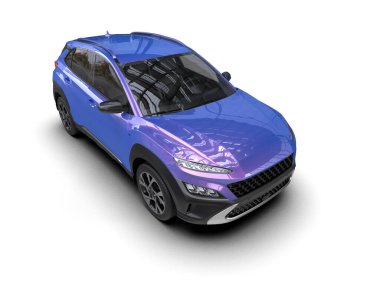 araba modern konsept 3d illüstrasyon