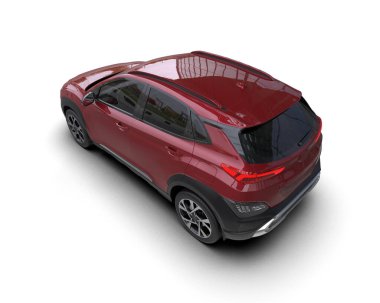 Siyah modern cip beyazdan izole edilmiş. 3D görüntüleme - illüstrasyon