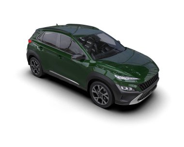 Yeşil, modern cip. 3d oluşturma