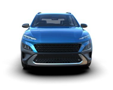 mavi arkaplanda bir araba