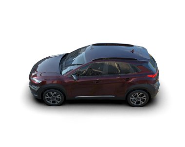 Beyaz arka planda bir araba. yüksek çözünürlüklü 3d illüName