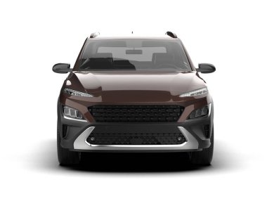 Modern bir araba. 3d oluşturma