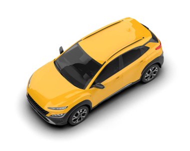 araba modern sarı - turuncu sırt