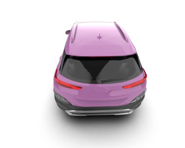 modern pembe şehir arabası