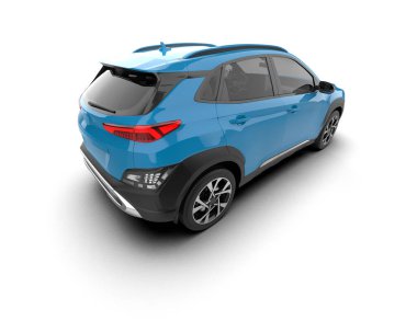 mavi eğimli mavi SUv