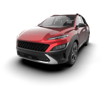 araba modern şehir kırmızı arkaplan