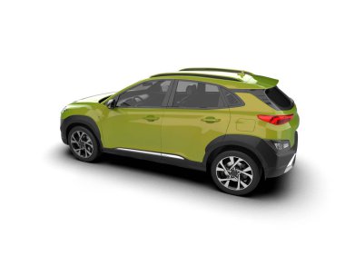 modern yeşil SUV arabası