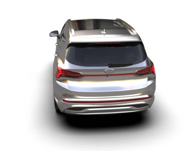 beyaz arkaplandaki araba.