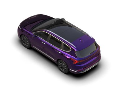 siyah spor araba - 3D render