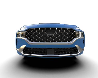 mavi spor araba - yakın çekim