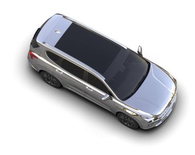 araba beyaz arkaplanda izole edildi