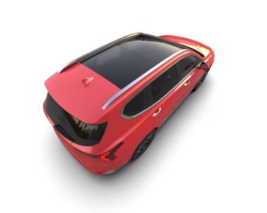 modern kırmızı araba