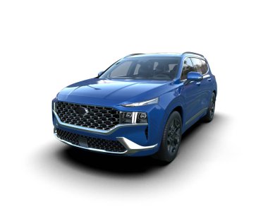 mavi lüks spor araba - 3 boyutlu.