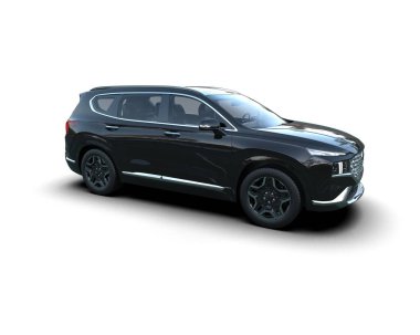 Modern araba - arka plan. 3 Boyutlu Hazırlama