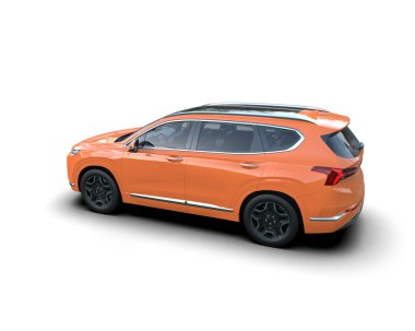 kırmızı lüks modern araba - yan görünüm