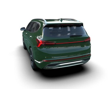 SUv kırpma yolu ile beyaz arkaplanda izole edildi