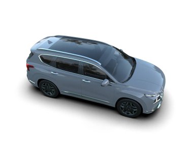 Beyaz arkaplandaki araba