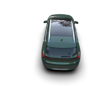 beyaz arka planda modern araba.